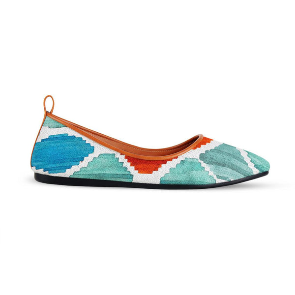 Havane Round Toe Shoe Rhombus sarong