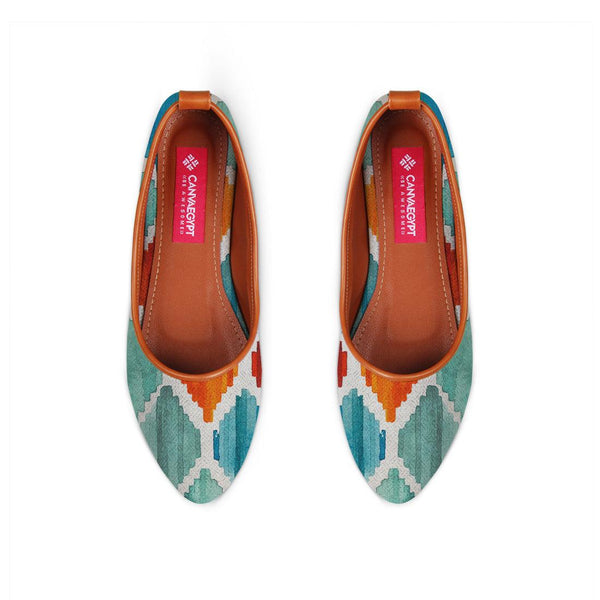 Havane Round Toe Shoe Rhombus sarong - CANVAEGYPT
