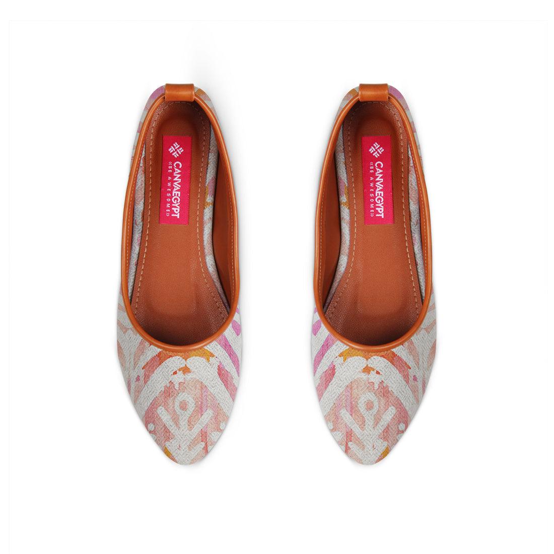 Havane Round Toe Shoe Rose ikat - CANVAEGYPT
