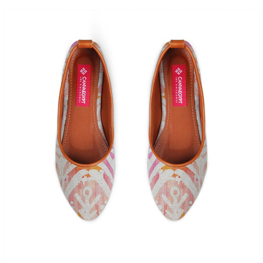 Havane Round Toe Shoe Rose ikat - CANVAEGYPT