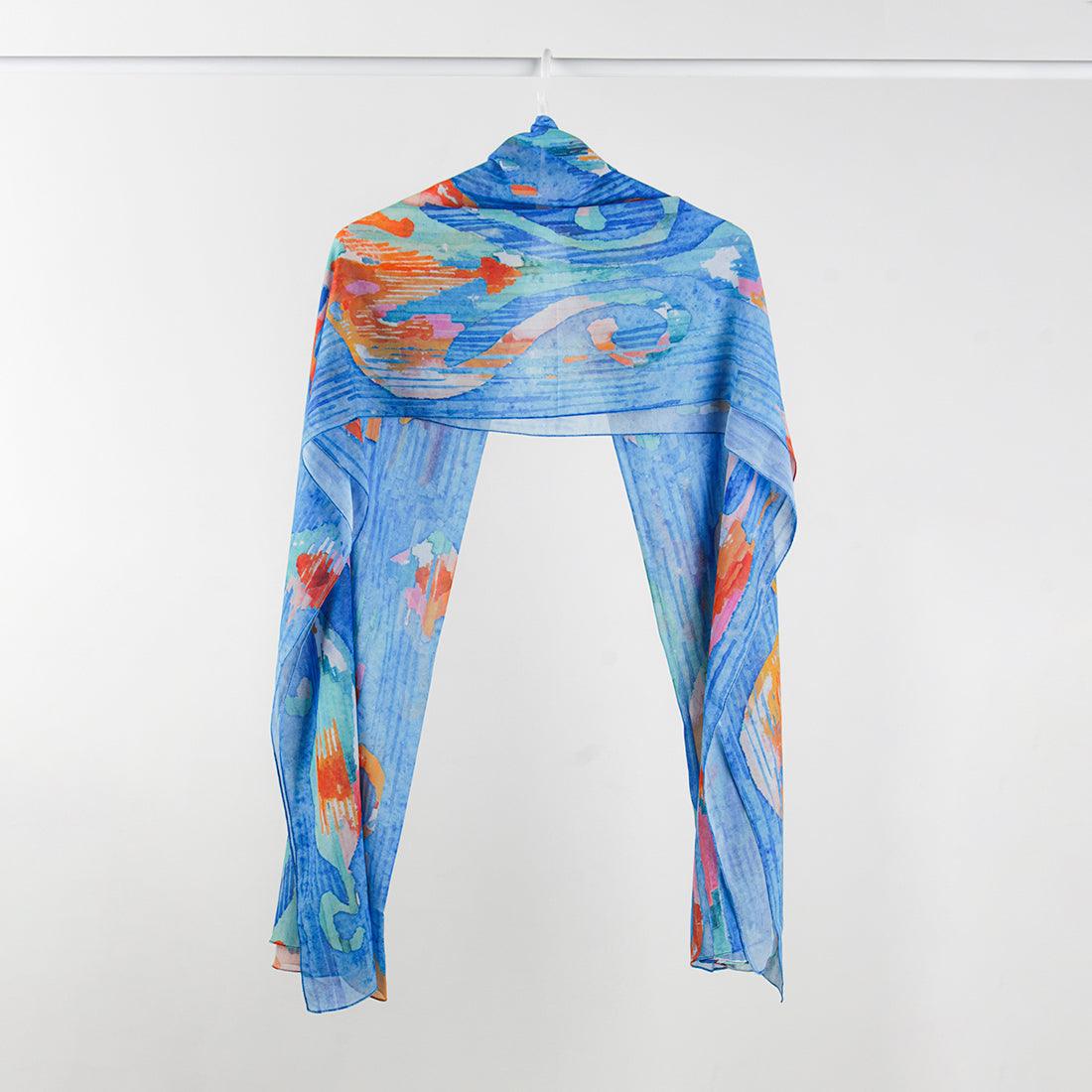 Hijab Scarf Electric blue - CANVAEGYPT