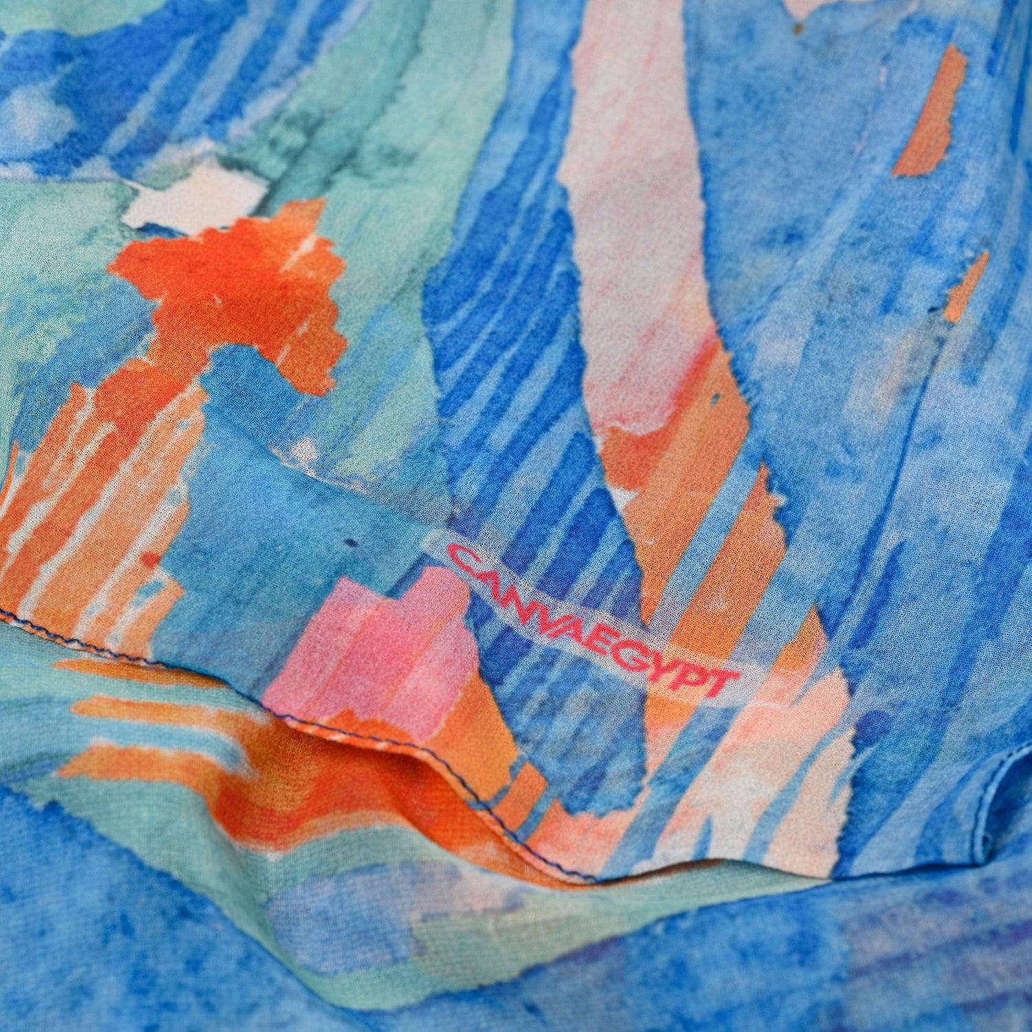 Hijab Scarf Electric blue - CANVAEGYPT