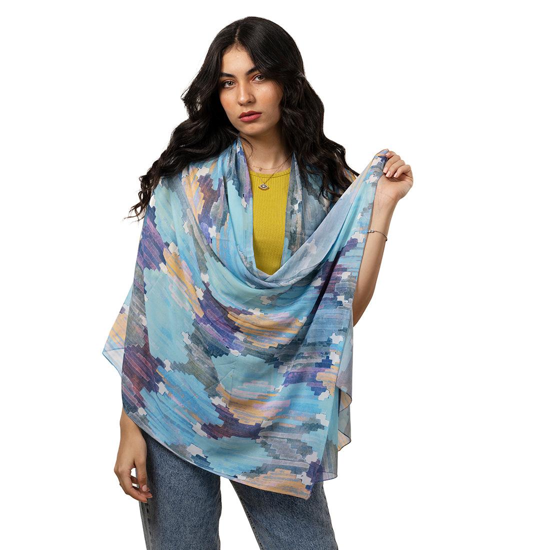 Hijab Scarf Iris ikat - CANVAEGYPT