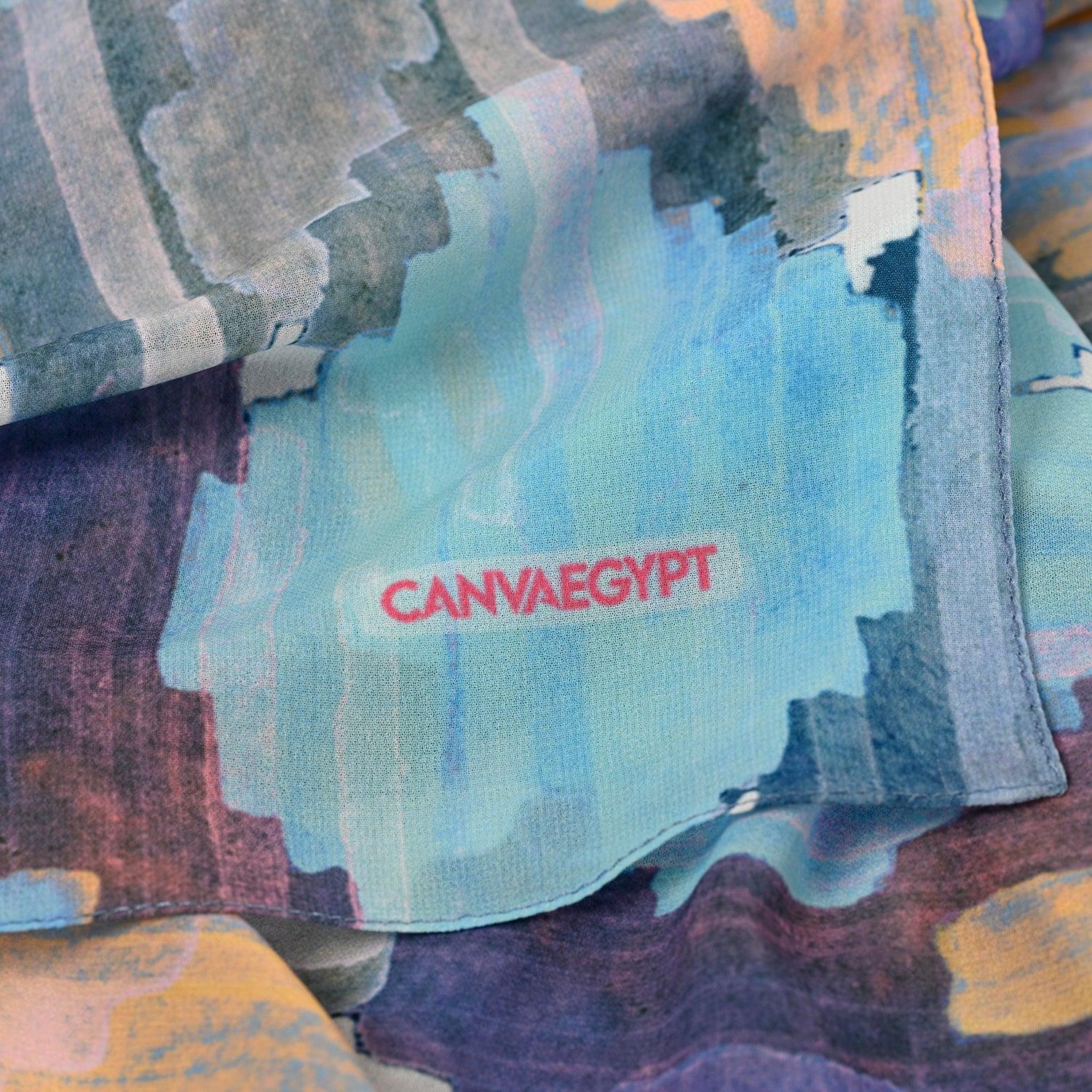 Hijab Scarf Iris ikat - CANVAEGYPT