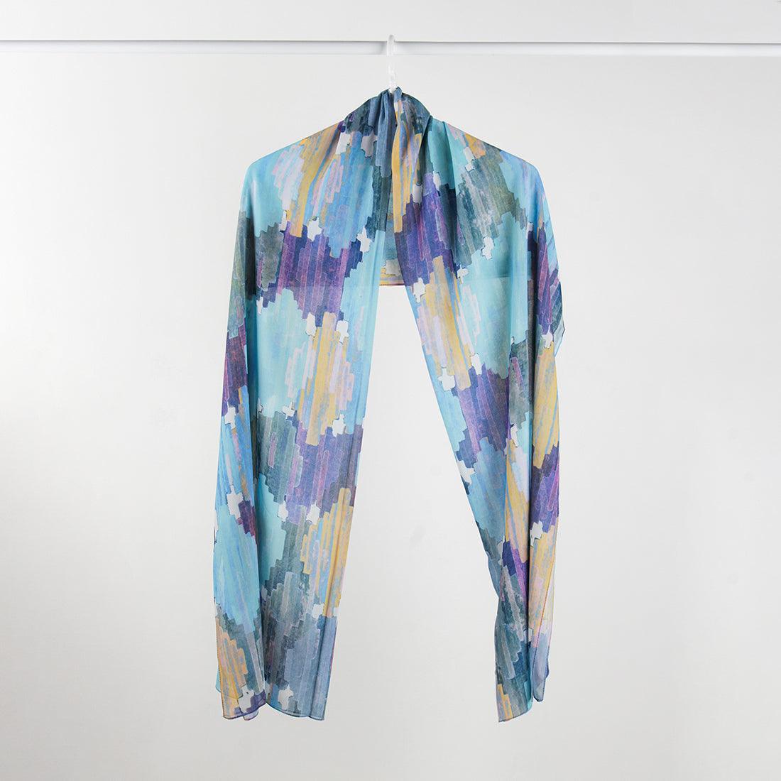 Hijab Scarf Iris ikat - CANVAEGYPT