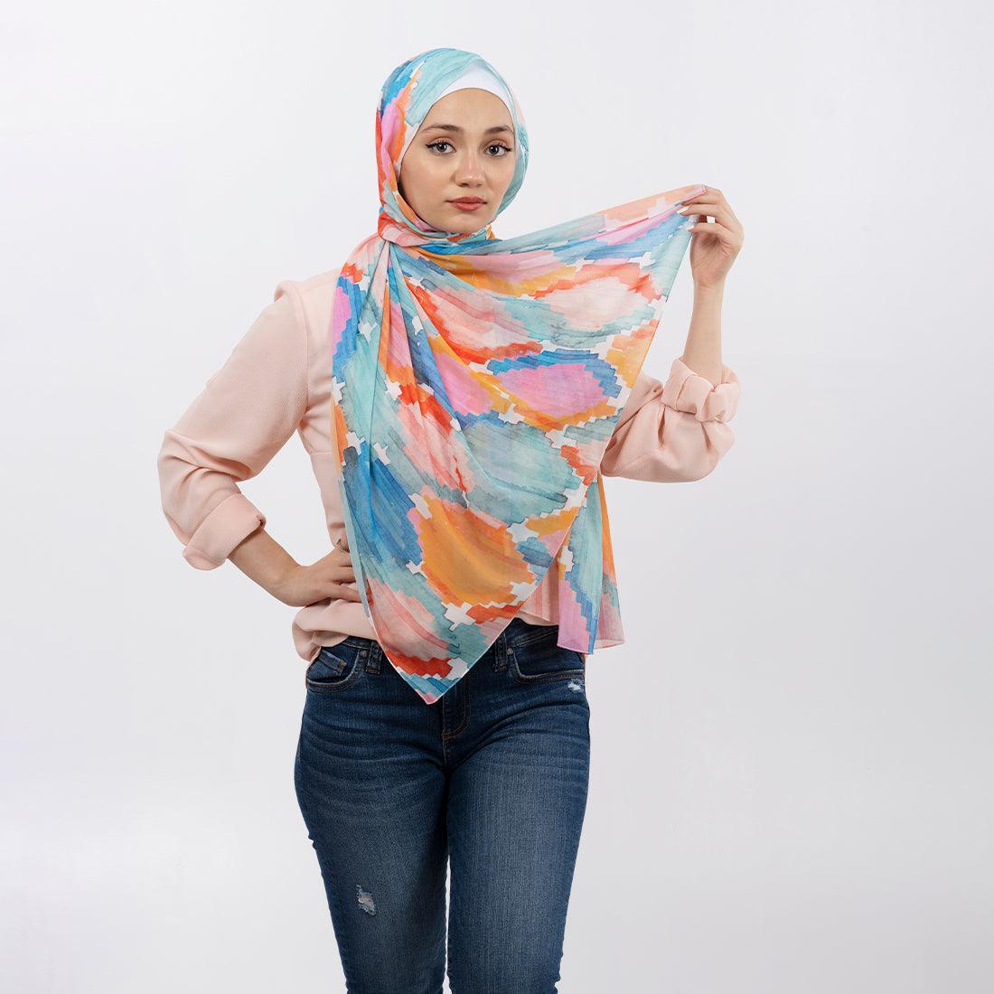 Hijab Scarf Marmalade ikat - CANVAEGYPT