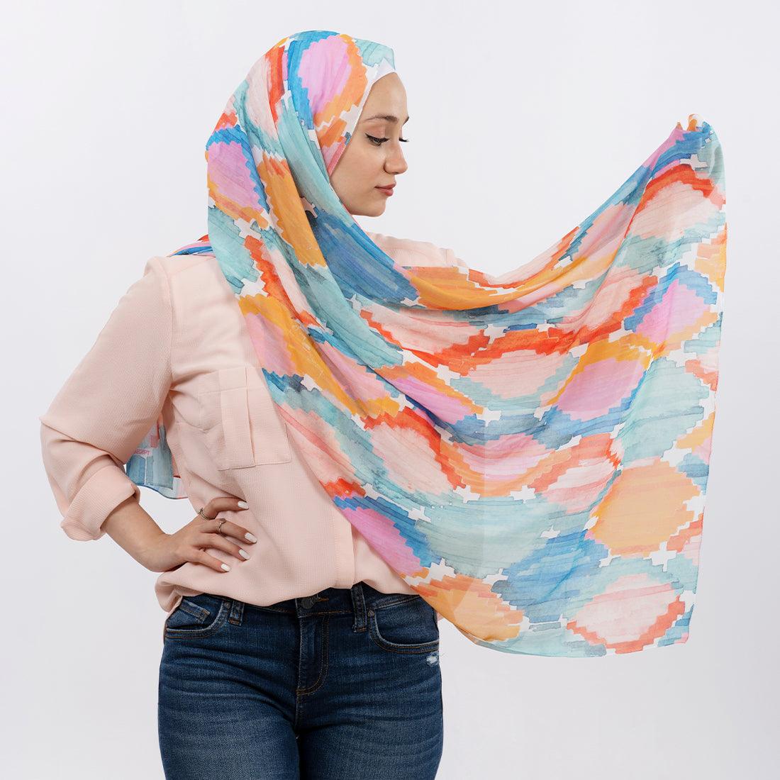 Hijab Scarf Marmalade ikat - CANVAEGYPT