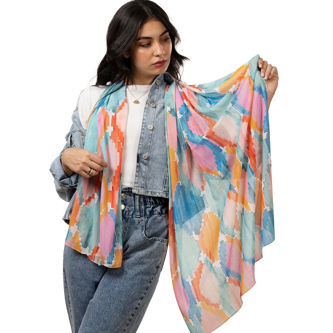Hijab Scarf Marmalade ikat - CANVAEGYPT