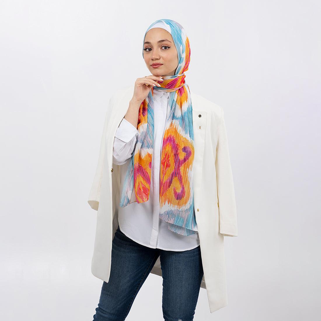 Hijab Scarf Purple blossom - CANVAEGYPT