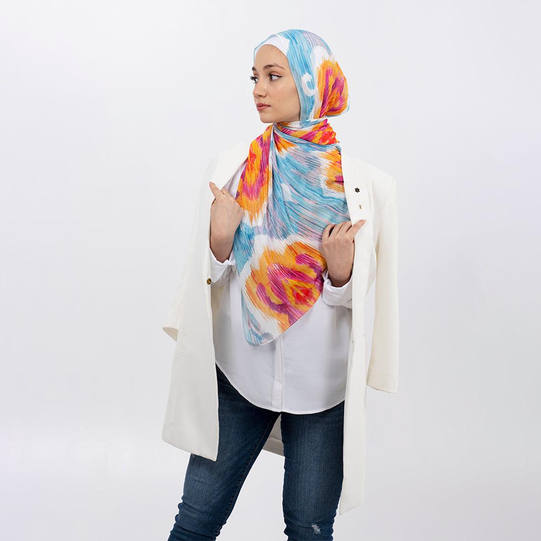 Hijab Scarf Purple blossom - CANVAEGYPT