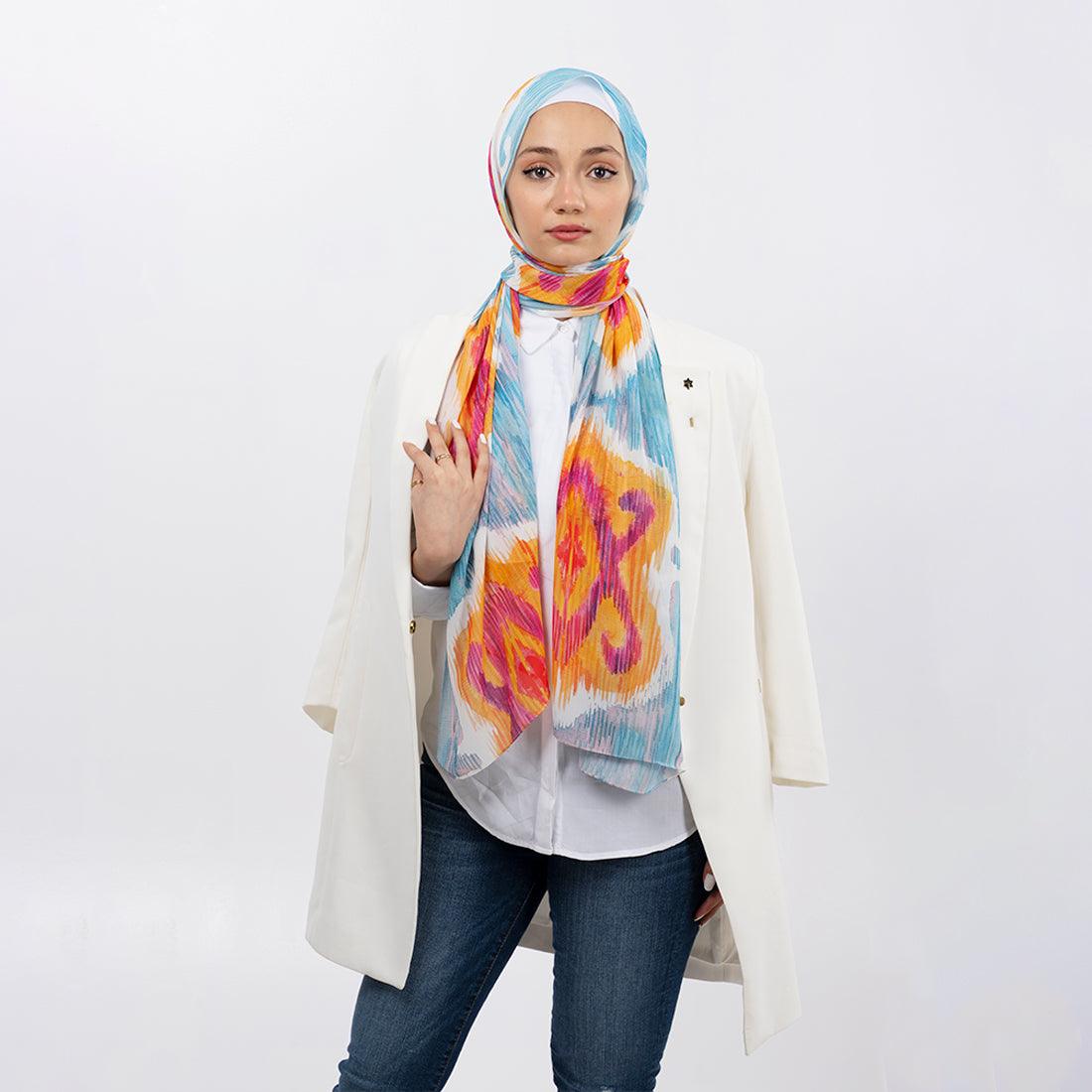 Hijab Scarf Purple blossom - CANVAEGYPT