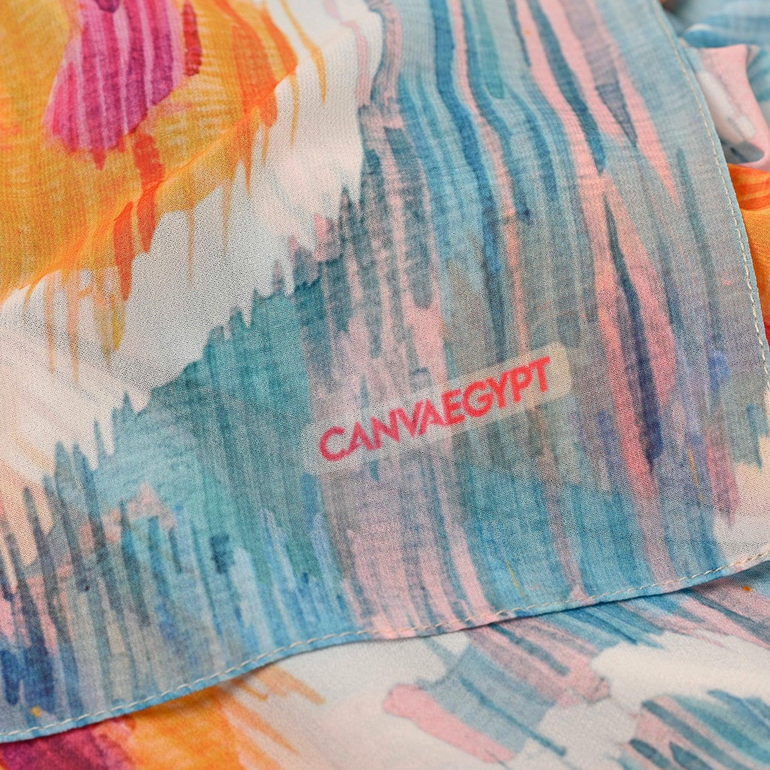 Hijab Scarf Purple blossom - CANVAEGYPT