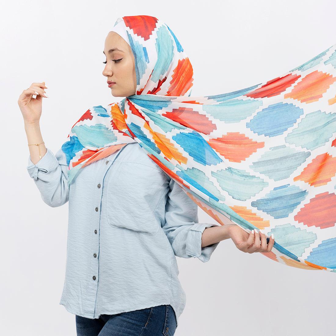 Hijab Scarf Rhombus sarong - CANVAEGYPT