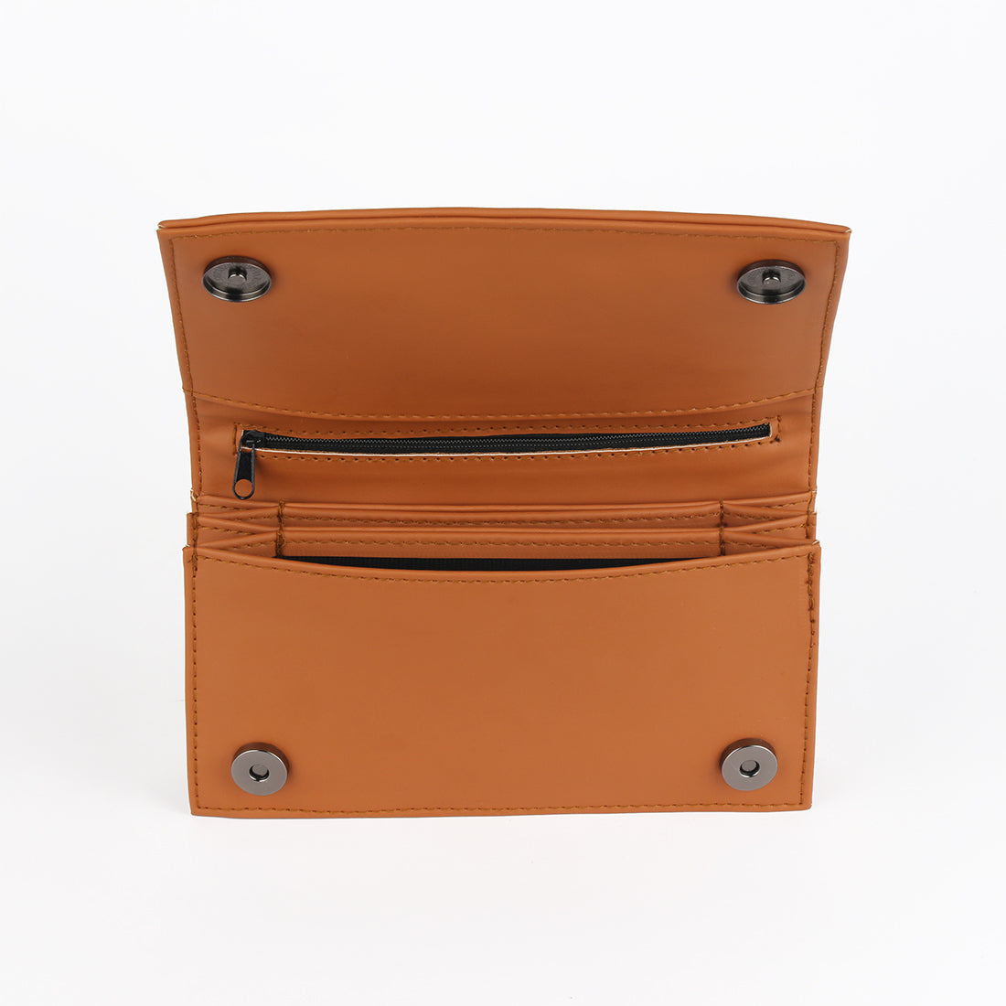 Beige Botanical Sleek Elegance Fold Wallet