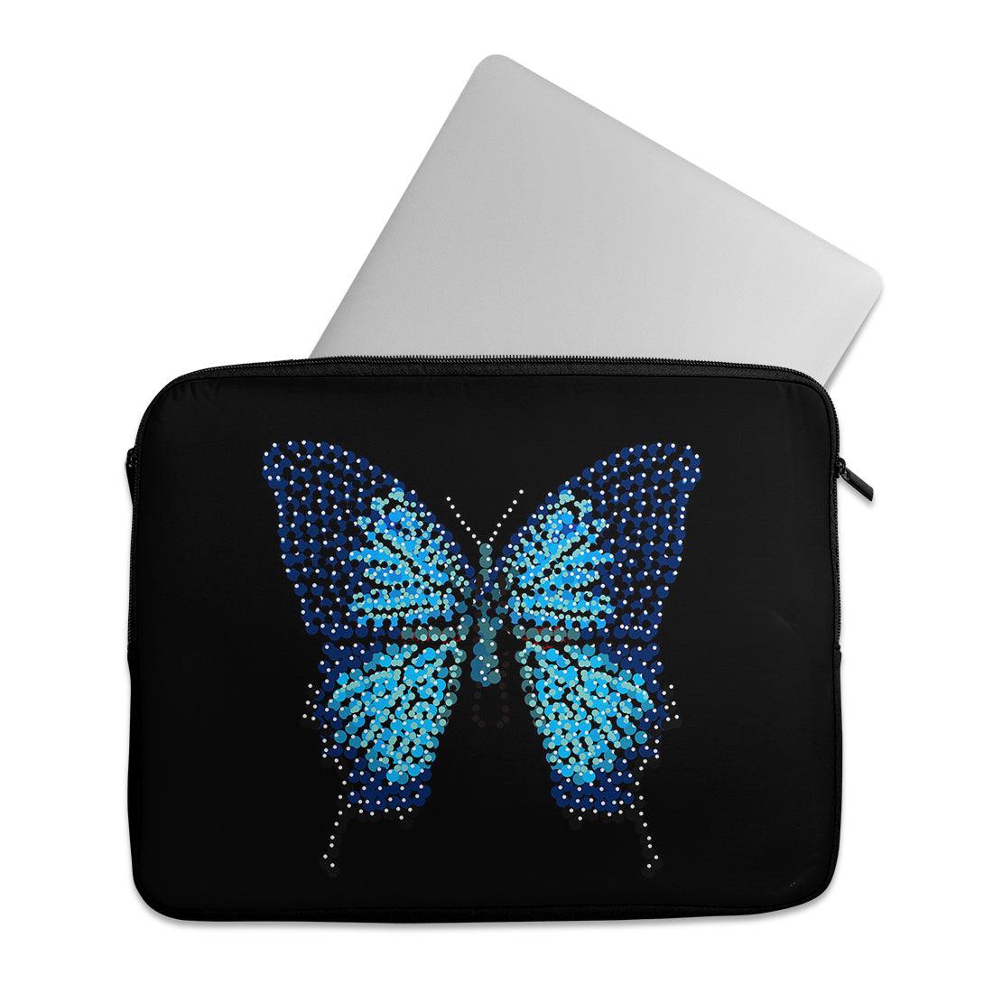 Laptop Sleeve Blue Butterfly - 1