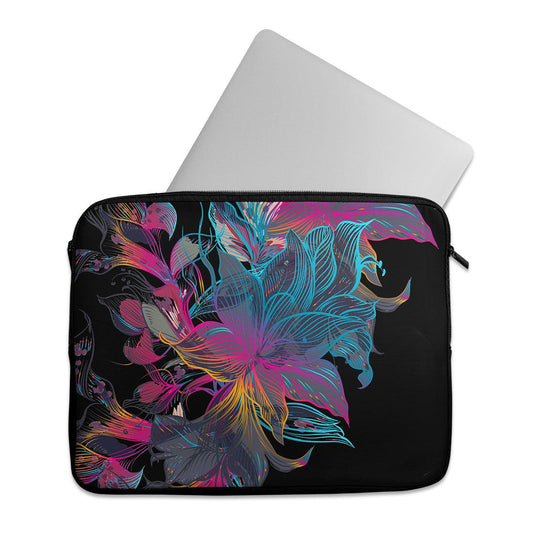 Laptop Sleeve Floral Blue - 1