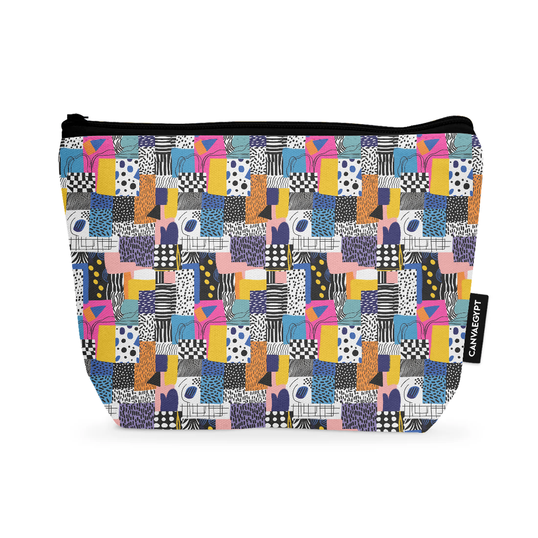 Pattern Pallete design printed on a makeup pouch — CANVAEGYPT