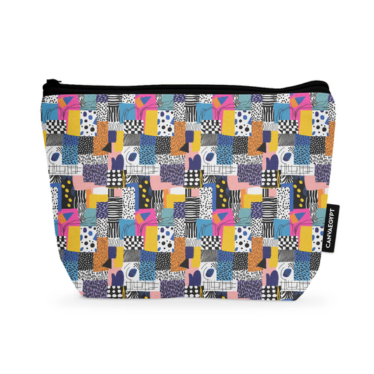Pattern Pallete design printed on a makeup pouch — CANVAEGYPT