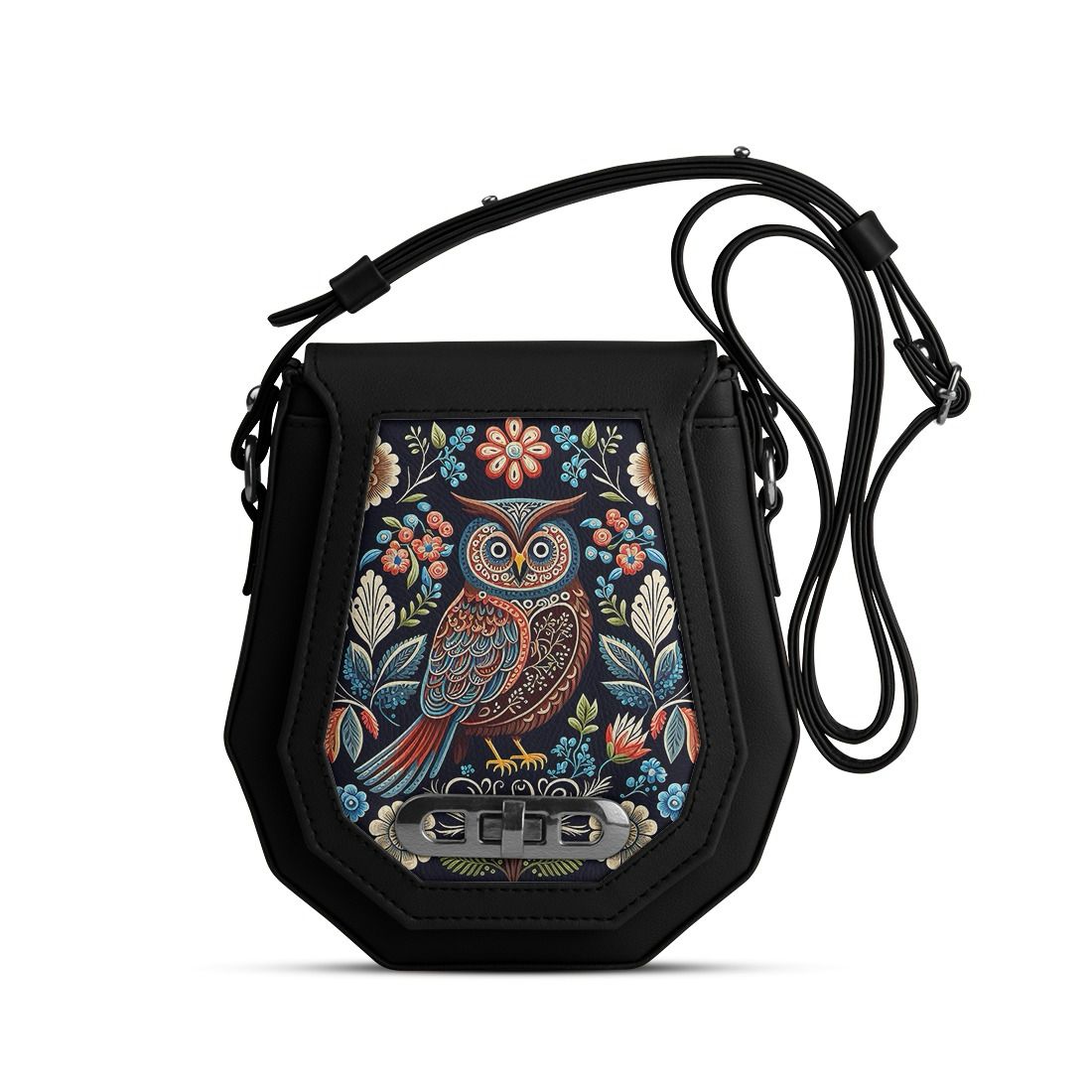 Black Polygon Crossbags Night Owl
