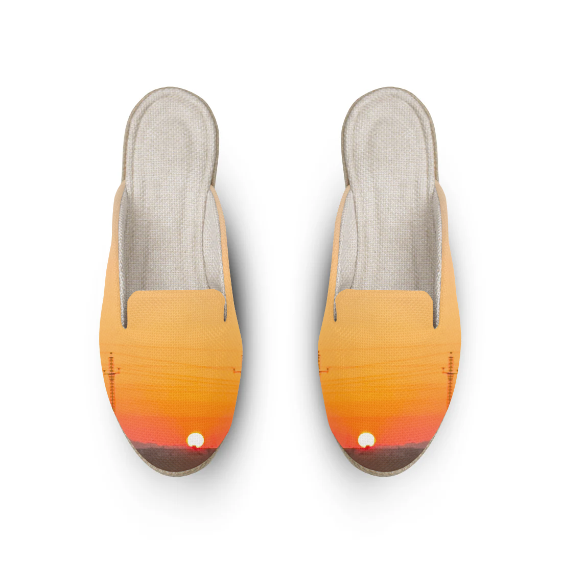 Sunday design printed on a mules — ECADRA