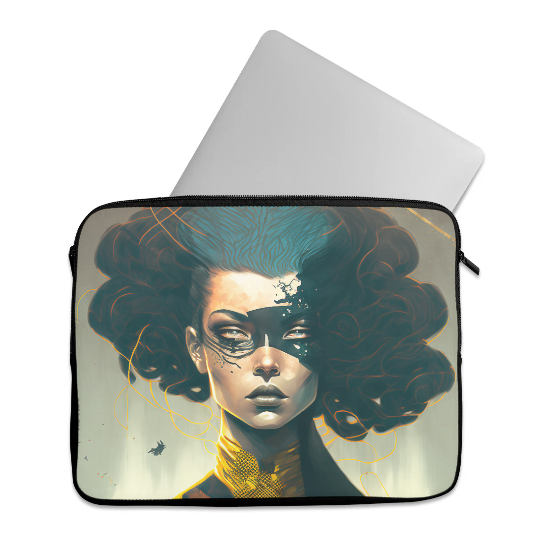 The Great Cut design printed on a laptop sleeves — CANVAEGYPT