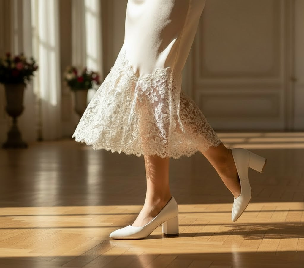 White Uptown Classic Pumps – Effortless Elegance