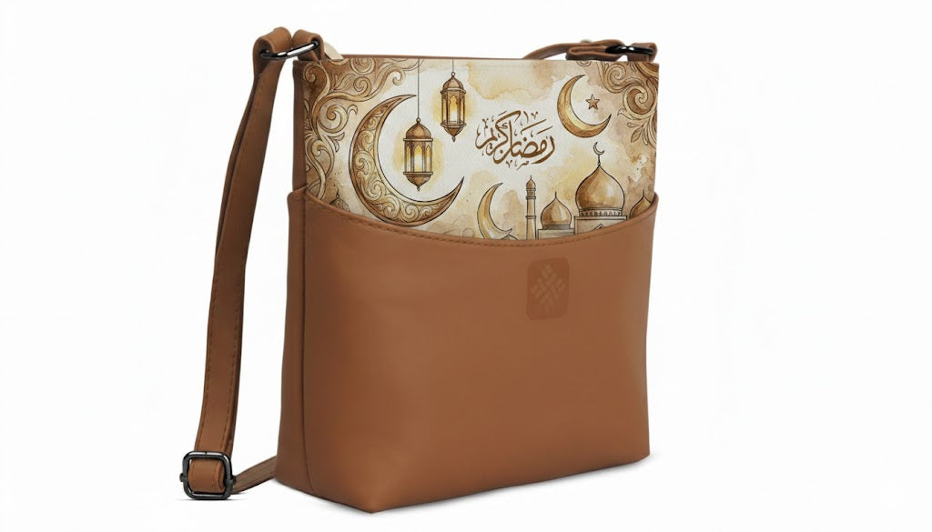 Chic Essentials Crossbody Ramadan Kareem Watercolor Mosque Islamic