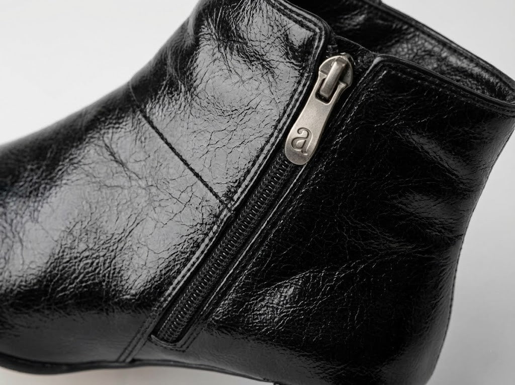 Black Urban Step Ankle Boots