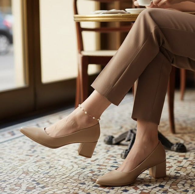 Beige Uptown Classic Pumps – Effortless Elegance