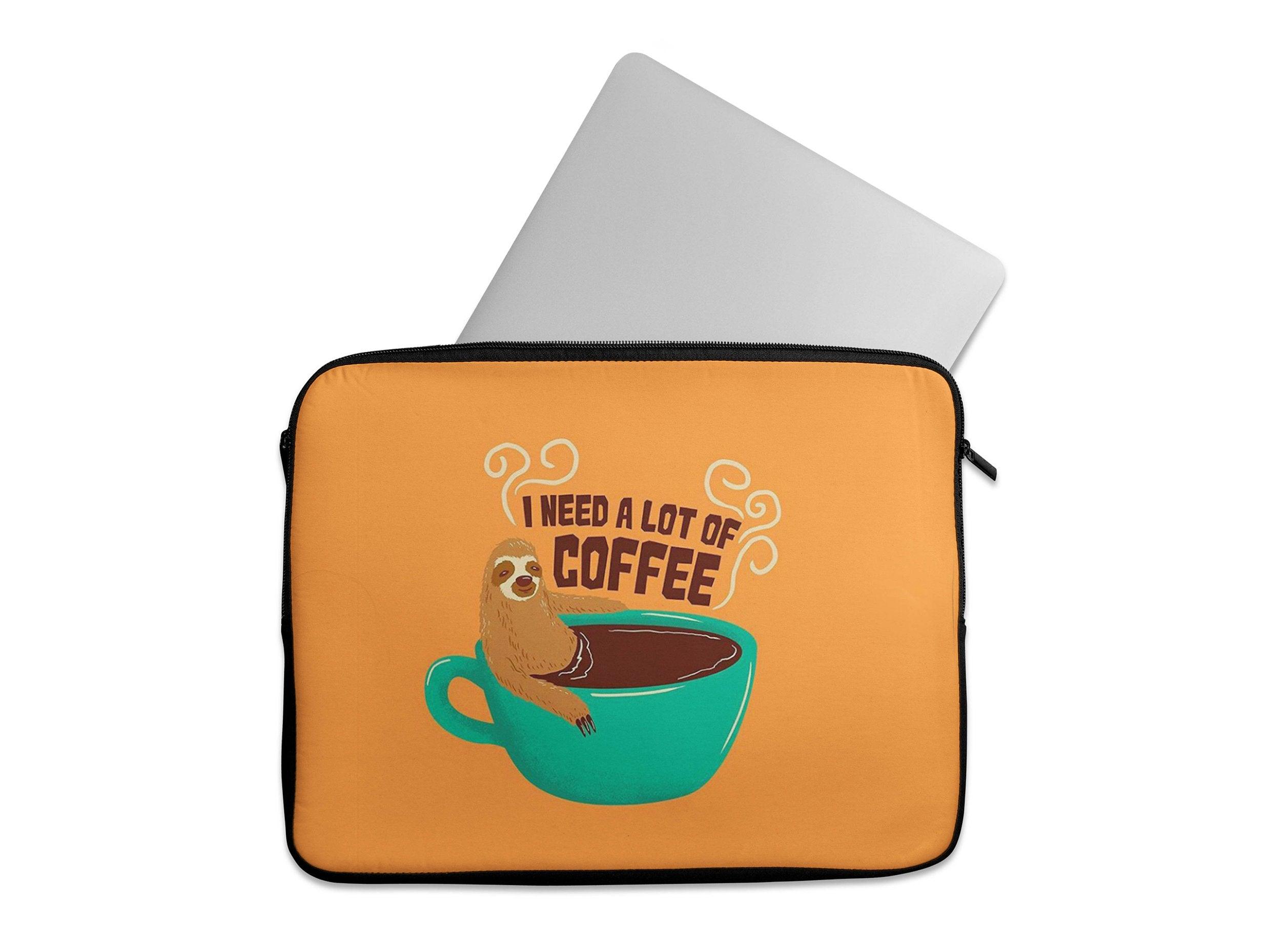 Laptop Sleeve I need a lot of coffee - CANVAEGYPT