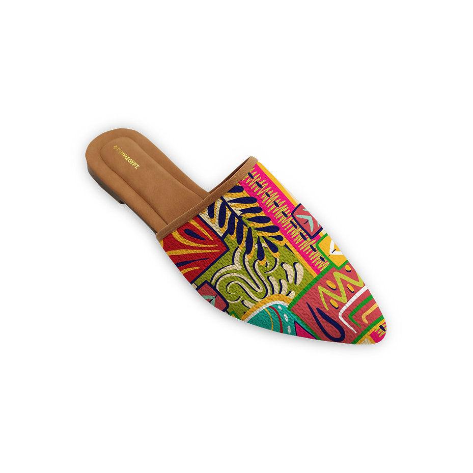 Mules Slipper African - CANVAEGYPT