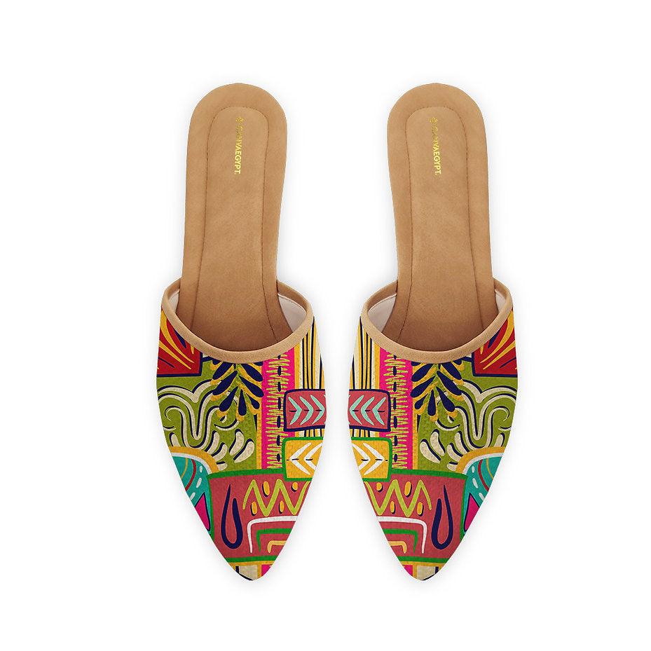 Mules Slipper African - CANVAEGYPT