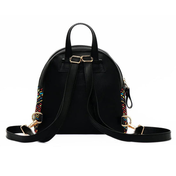 Black Mini Backpack Alien