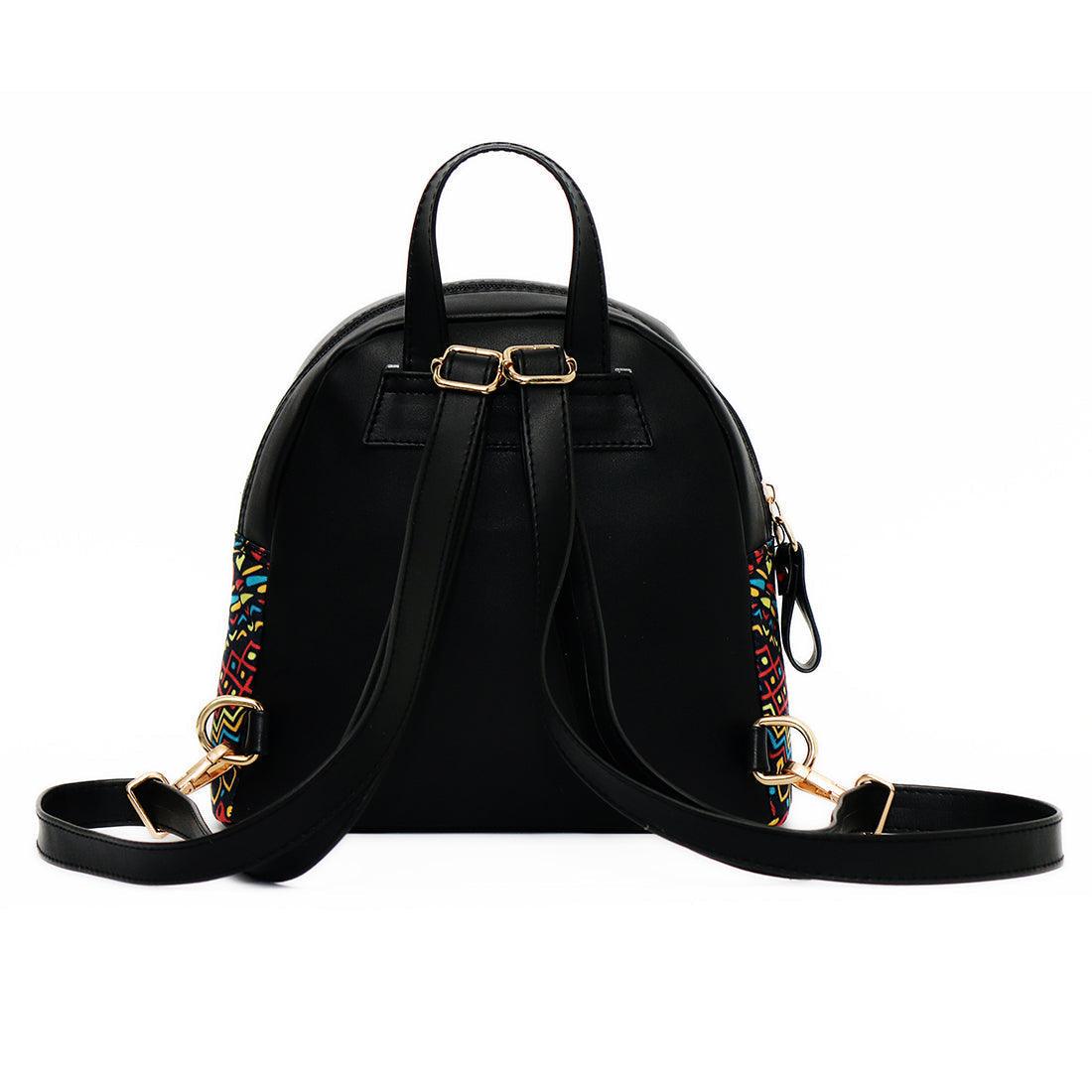 Black Mini Backpack Brunette Beauty - CANVAEGYPT