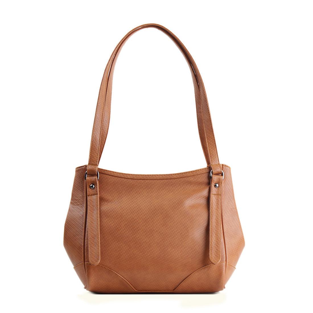 Leather Tote Bag Brunette Beauty
