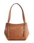 Leather Tote Bag Brunette Beauty