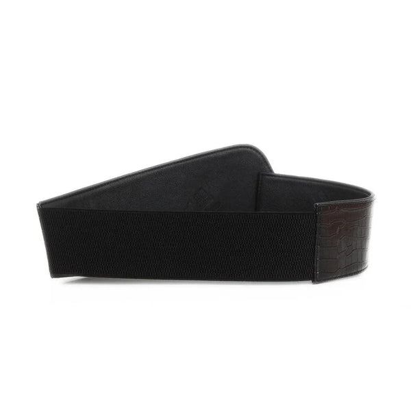 Black Women's Belt Blue Shapes