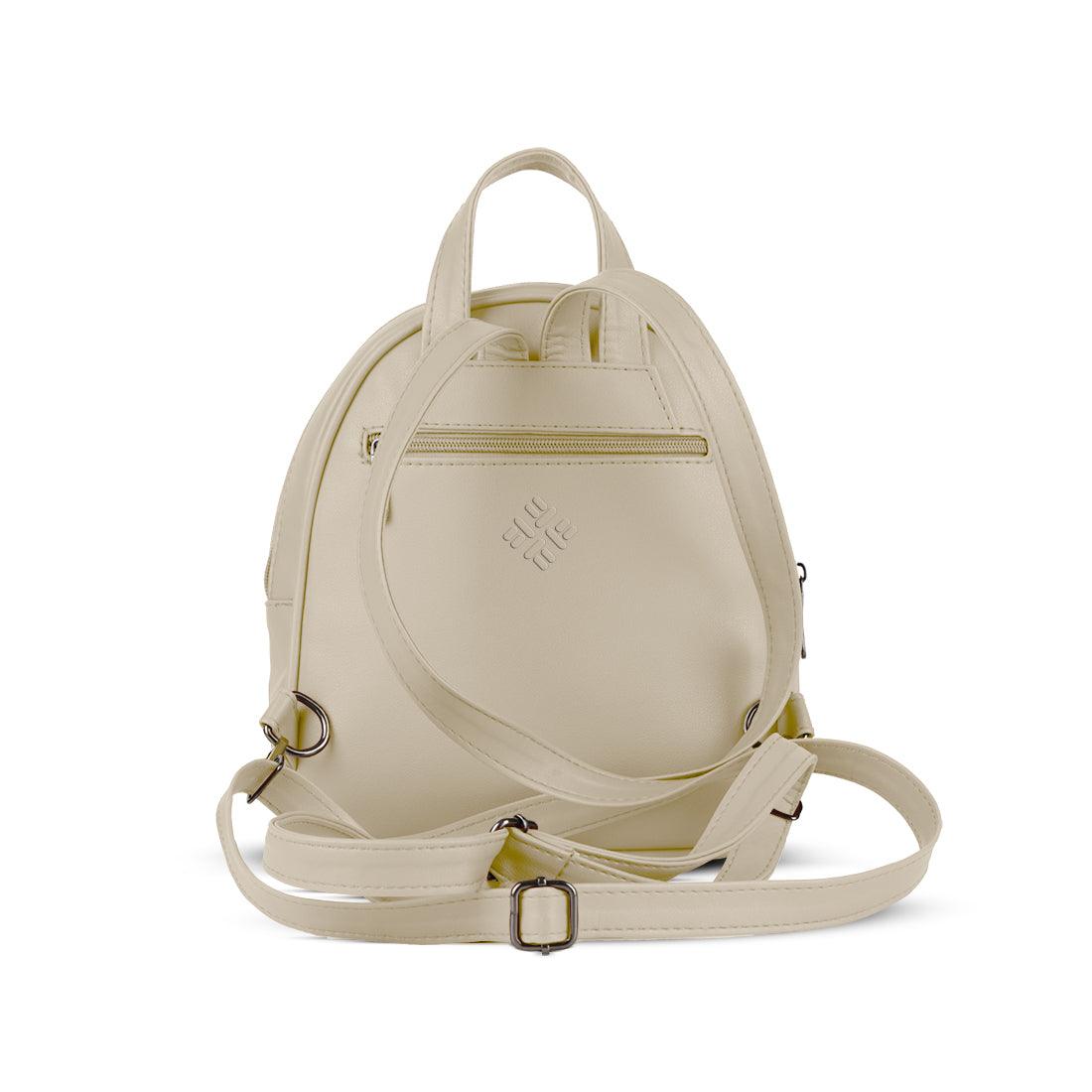 Beige O Mini Backpacks Stuck in mandala - CANVAEGYPT