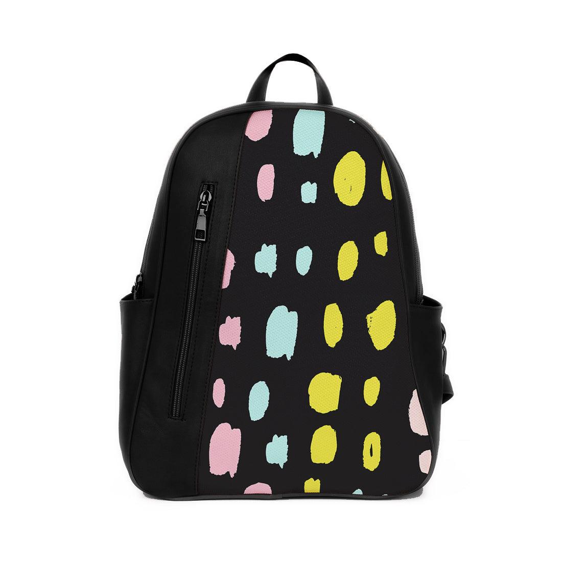 Black Mixed Backpack Abstract - CANVAEGYPT
