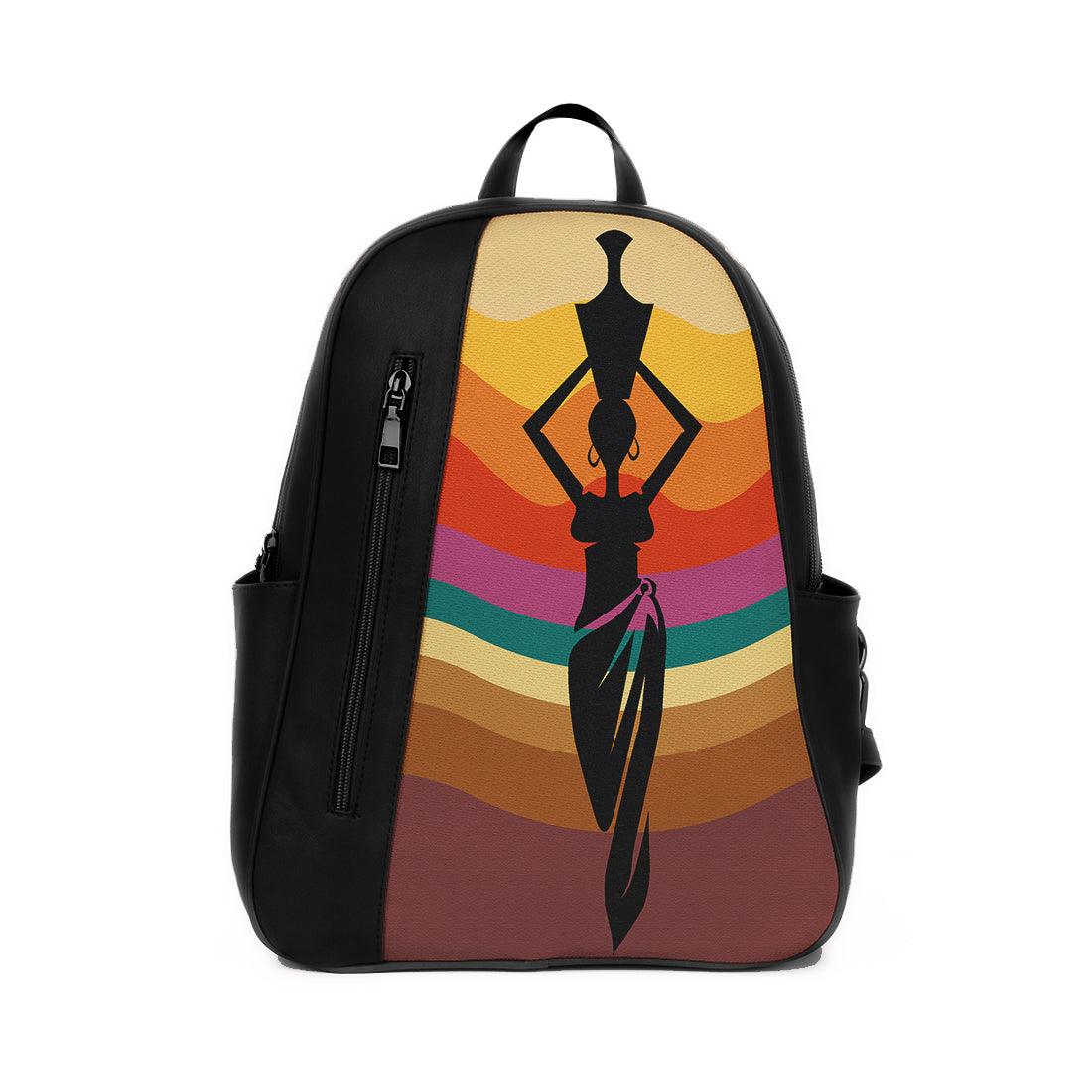 Black Mixed Backpack African Mood - CANVAEGYPT