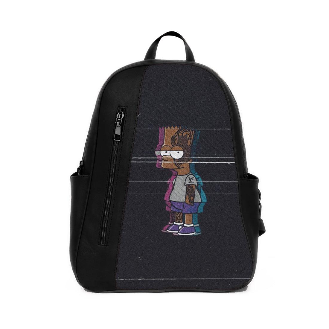 Black Mixed Backpack Bart - CANVAEGYPT