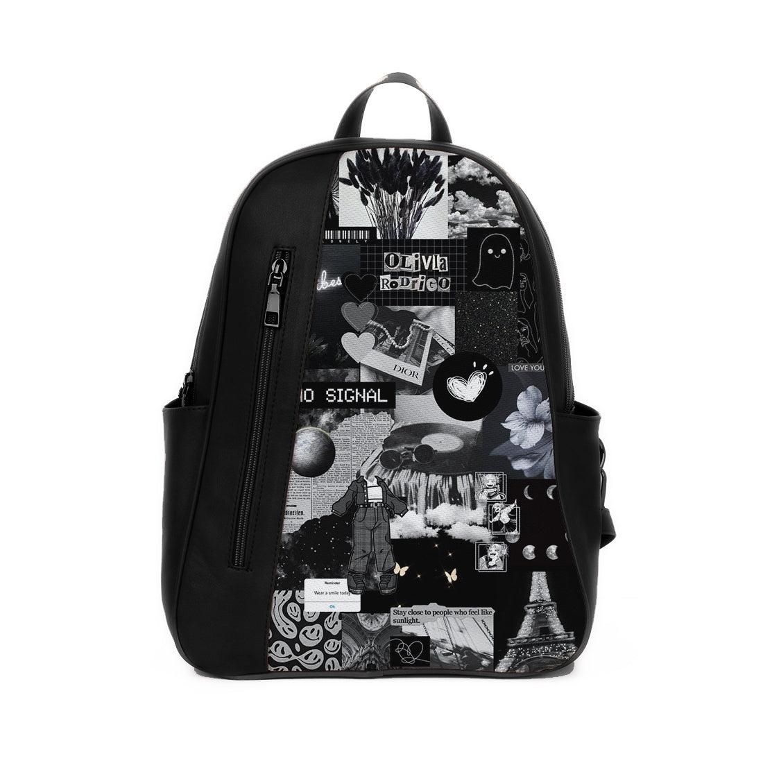 Black Mixed Backpack Black Lifestyle - CANVAEGYPT