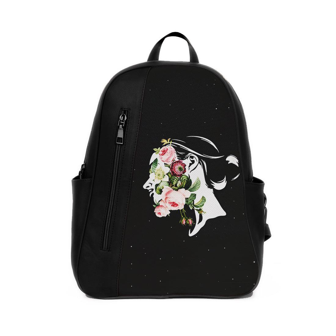 Black Mixed Backpack Flowers inside - CANVAEGYPT