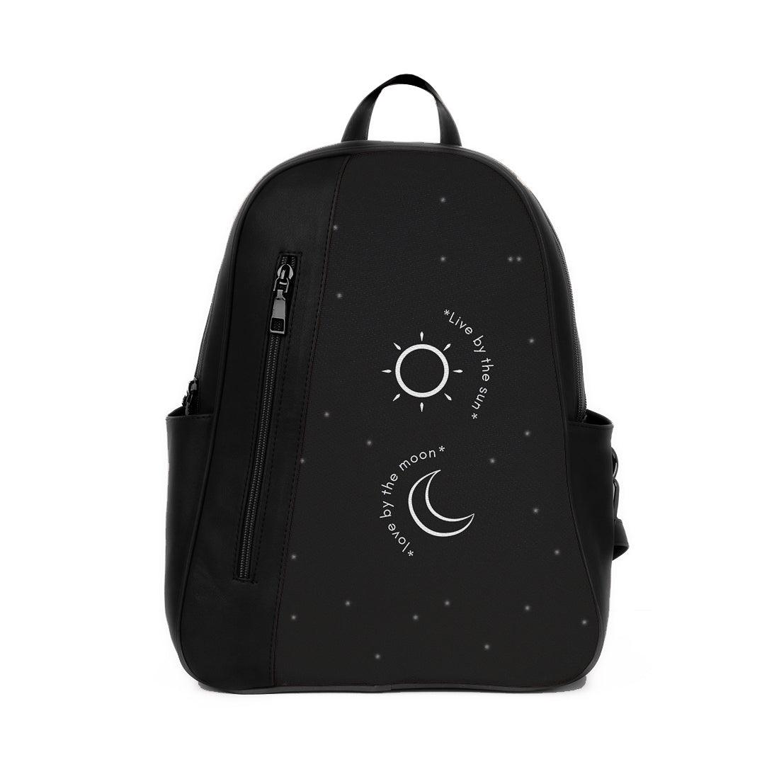 Black Mixed Backpack Live Simple - CANVAEGYPT