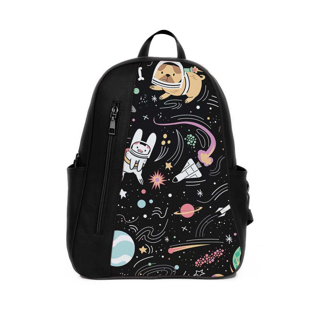 Black Mixed Backpack Space Pets