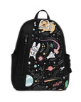 Black Mixed Backpack Space Pets