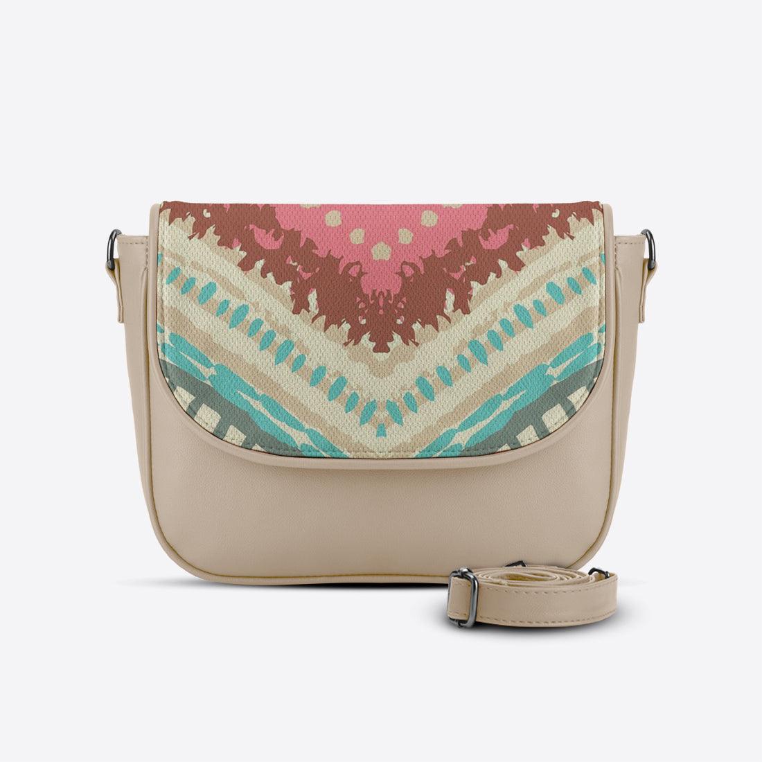 Beige Messenger Crossbody Arrows - CANVAEGYPT