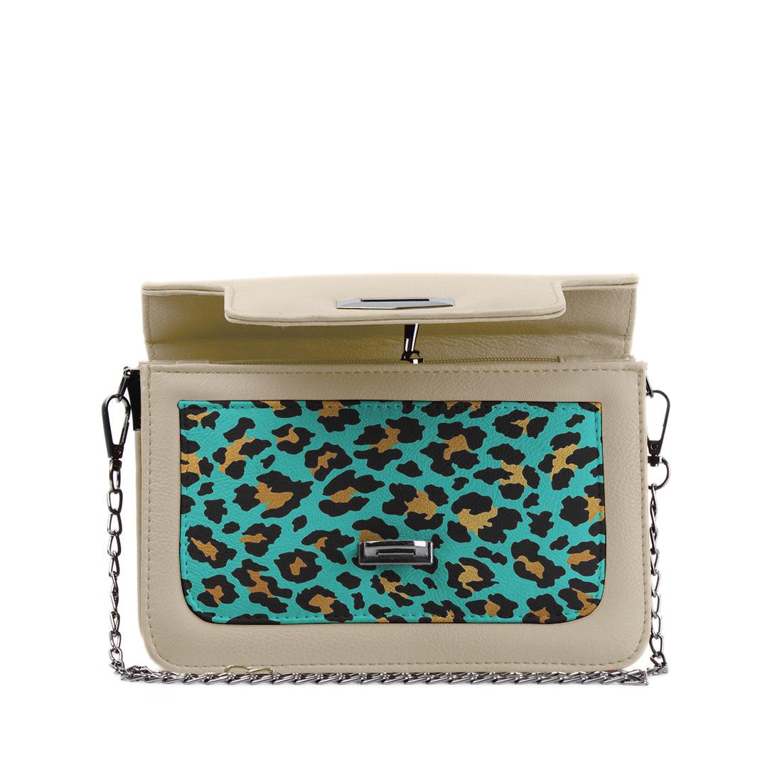 Beige Mini Embossed Chain Bag Creative Skin - CANVAEGYPT