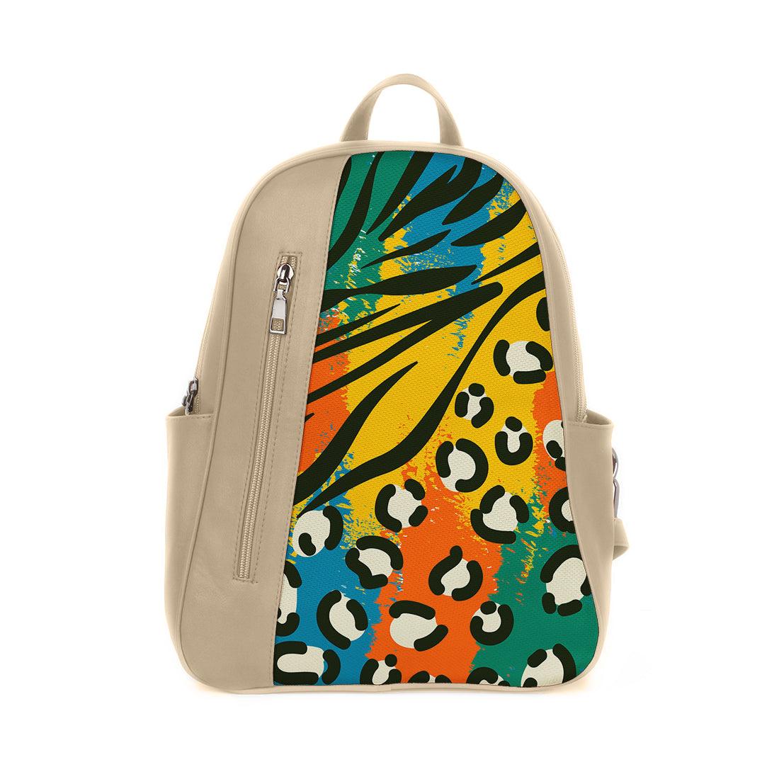 Beige Mixed Backpack African Colors - CANVAEGYPT