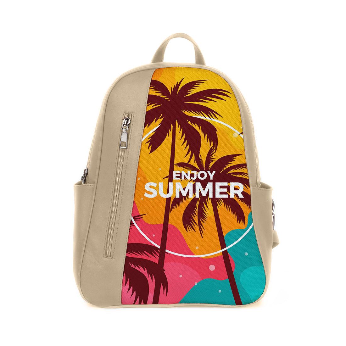 Beige Mixed Backpack Enjoy Summer - CANVAEGYPT